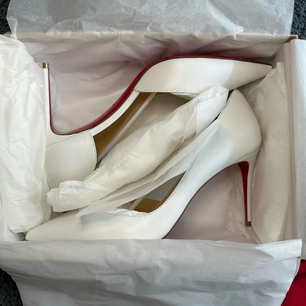 New in box! Christian Louboutin Iriza 85, white size EU 40/US 10